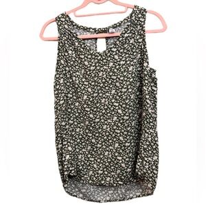 Old Navy Olive green floral tank top